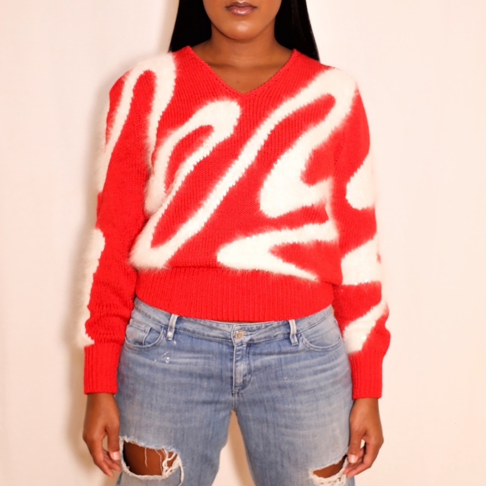 Vintage Red Thunder Sweater M